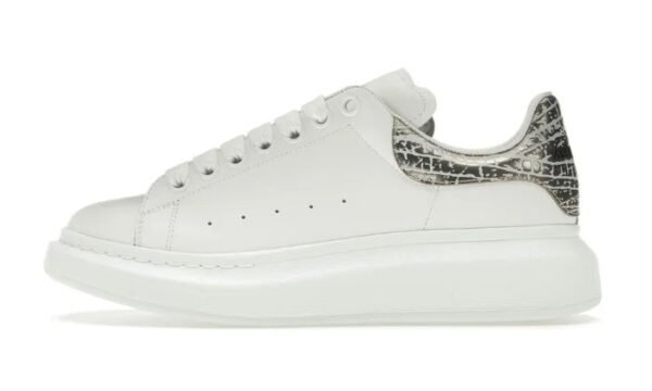 Oversized bianco argento coccodrillo - Image 2