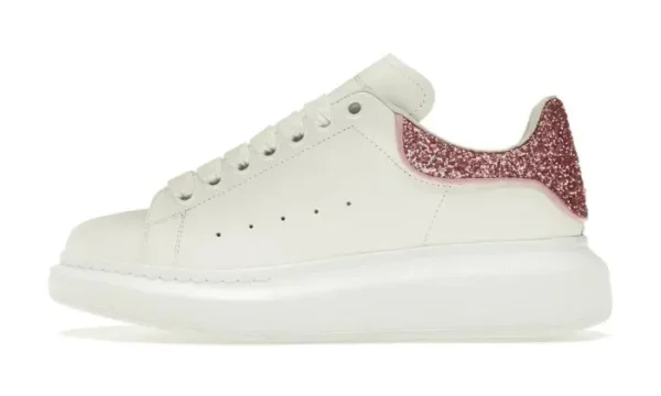Oversize Bianco Bianco Rosa Glitter - Image 2