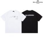 Balenciaga Slime Logo Print Black Cotton Crew Neck T-Shirt - Image 7