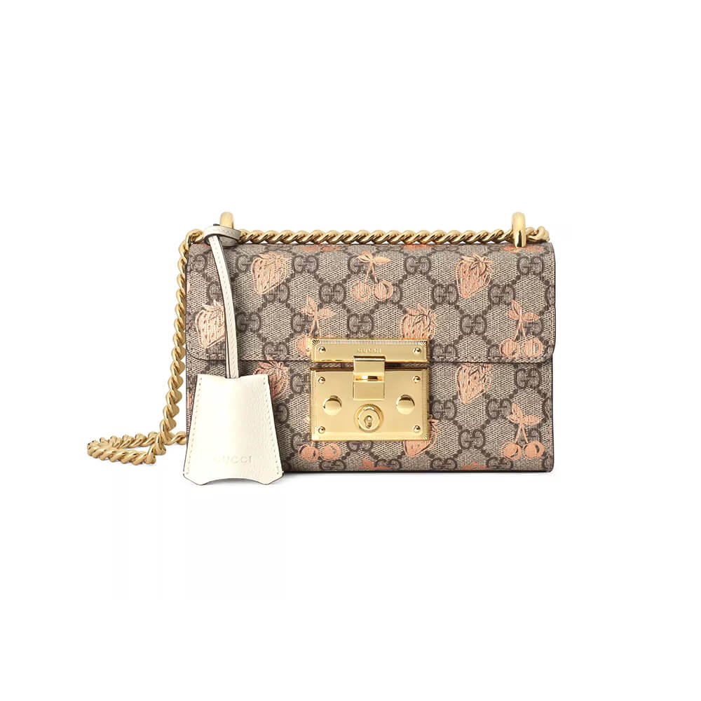 1a423e7746994c92797c63dd67af6a6f.jpeg Padlock small berry shoulder bag - Image 1