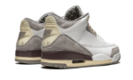 Nike Air Jordan 3 Retro A Ma Maniére White Medium Grey Violet Ore Leather Sneakers - Image 4