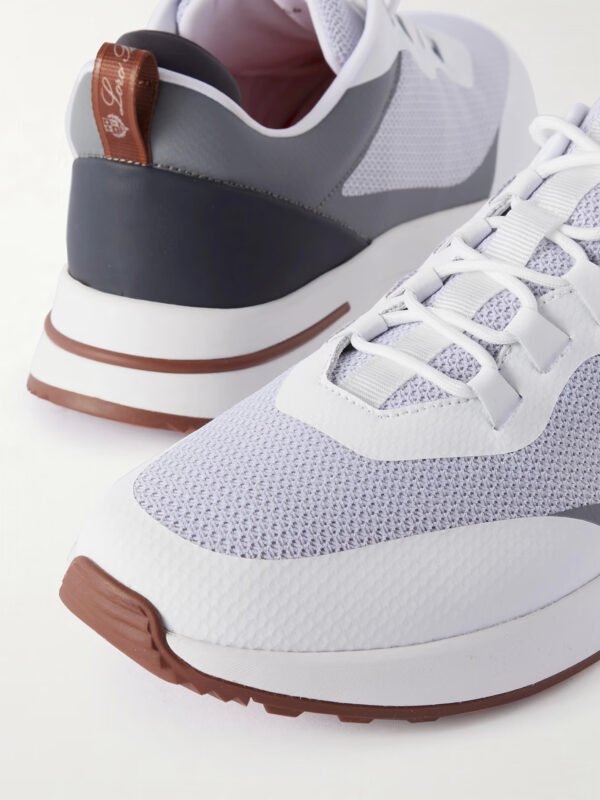 Weekend Walk Leather-Trimmed Mesh Sneakers - Image 7