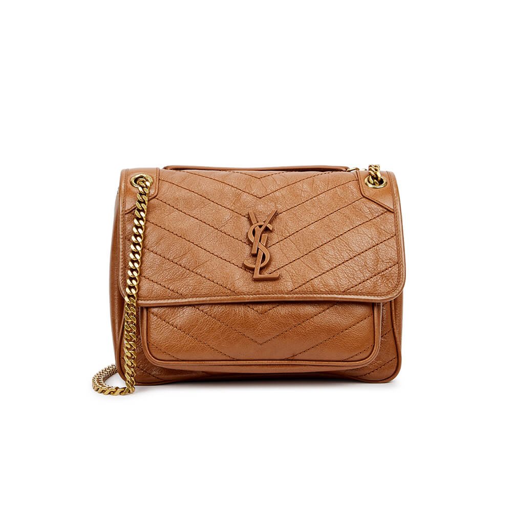 1ddc1946b5052dcf5a5ad04abe8afa5c.jpeg SAINT LAURENT NIKI MEDIUM IN CRINKLED VINTAGE LEATHER - Image 1