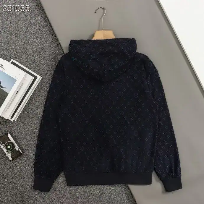 1ddca6d3c3998261ea8c57419f49c976.webp all/Winter LV Nigo Monogram Jacquard Zip-Up Hoodie - Image 1
