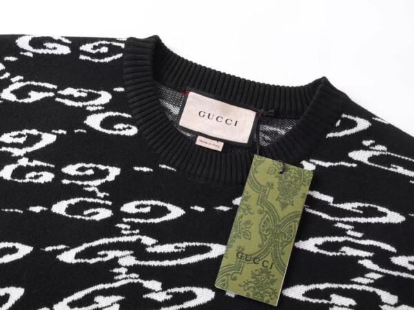 G-Label 2024SS Twisted Double-G Jacquard Knit Sweater - Image 4