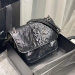 SAINT LAURENT NIKI MEDIUM IN CRINKLED VINTAGE LEATHER - Image 3