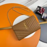 YSL classic cassandre chain wallet in grain de poudre leather - Image 3