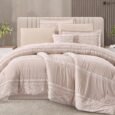 Luxury Beige & Cream Embroidered Comforter