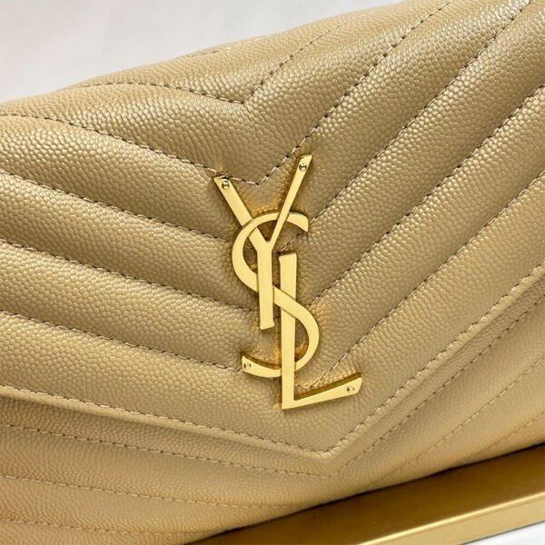 YSL classic cassandre chain wallet in grain de poudre leather - Image 7