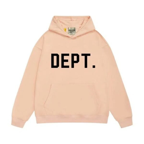 Gallery Dept. DEPT. Logo Print Red Cotton Fleece Pullover Hoodie - Image 6