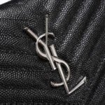 Saint Laurent Chain-strap YSL-plaque grained-leather wallet - Image 6