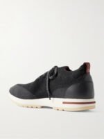 360 Flexy Leather-Trimmed Knitted Wish® Wool Sneakers - Image 8