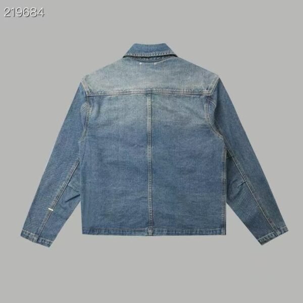 Embossed Denim Jacket - Image 3