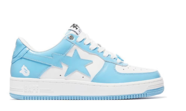 Patent Leather Blue White - Image 3