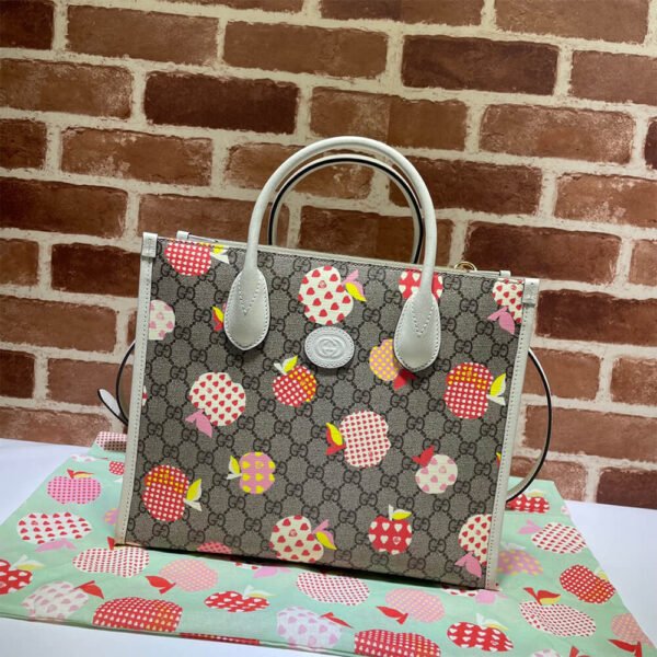 GG Multicolour small tote bag - Image 3