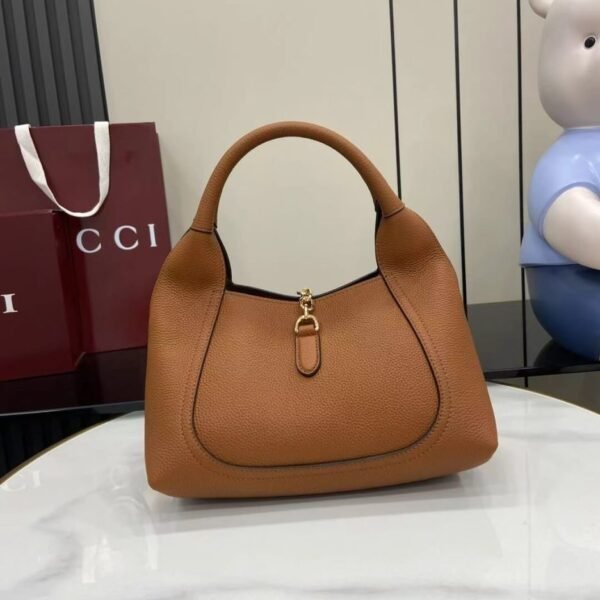 Gucci Softbit Medium Brown Leather Women's Top Handle Bag - Image 5