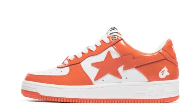 Patent Leather Orange White - Image 2