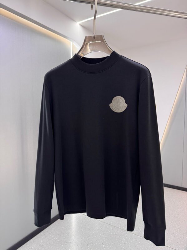 Premium Cotton Mock Neck Tee - Image 2