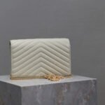 YSL cassandre chain wallet in lambskin - Image 5