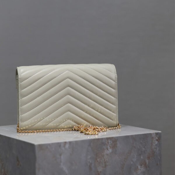 YSL cassandre chain wallet in lambskin - Image 5