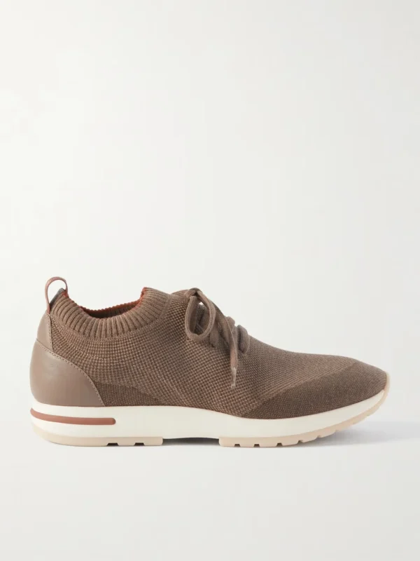360 Flexy Walk Leather-Trimmed Wish® Wool Sneakers - Image 2