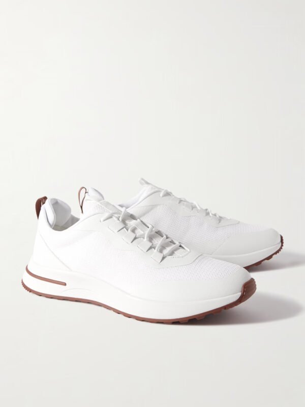 Weekend Walk Leather-Trimmed Mesh Sneakers - Image 6