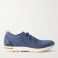 360 Flexy Leather-Trimmed Knitted Wish® Wool Sneakers
