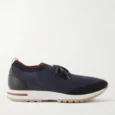 360 Flexy Walk Leather-Trimmed Knitted Wish® Silk Sneakers