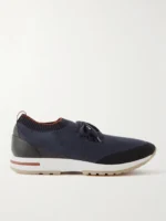 360 Flexy Walk Leather-Trimmed Knitted Wish® Silk Sneakers