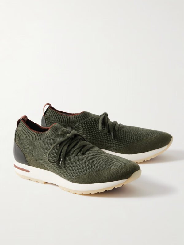 360 Flexy Walk Leather-Trimmed Wish® Wool Sneakers - Image 5