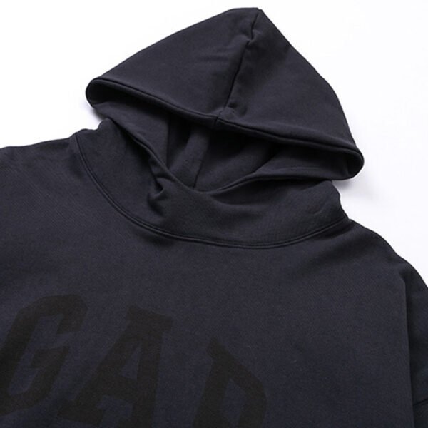 YZY GAP Hoodies Washed black - Image 4