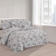 Classic Floral Quilted Lightweight Bedspread Comforter Set