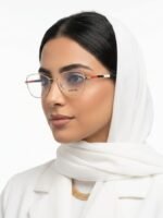 Chanel Square Gold Metal Frame Clear Lens Eyeglasses Sunglasses