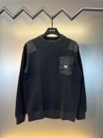 New Classic Metal Triangle Pocket Crewneck Sweatshirt – Modern & Stylish - Image 3
