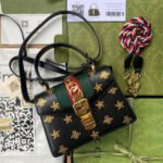 GG Sylvie Bee Star mini leather bag - Image 3