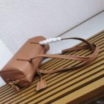 Prada Medium leather top-handle bag with padlock(high-end grade) - Image 9