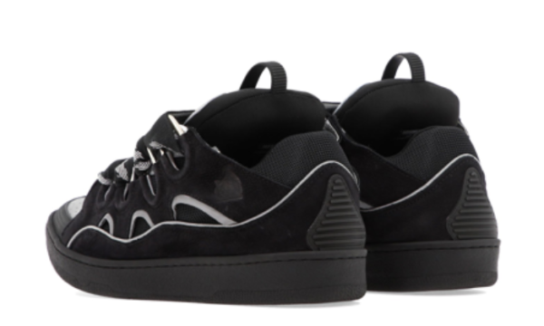 Curb Trainers Black Leather - Image 5