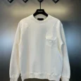 New Classic Metal Triangle Pocket Crewneck Sweatshirt – Modern & Stylish