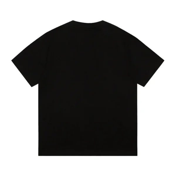 Gucci Spray Effect Interlocking G Logo Black Cotton Crew Neck T-Shirt - Image 7