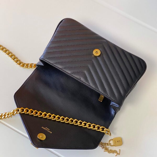 Saint Laurent College quilted-leather satchel bag - Image 7