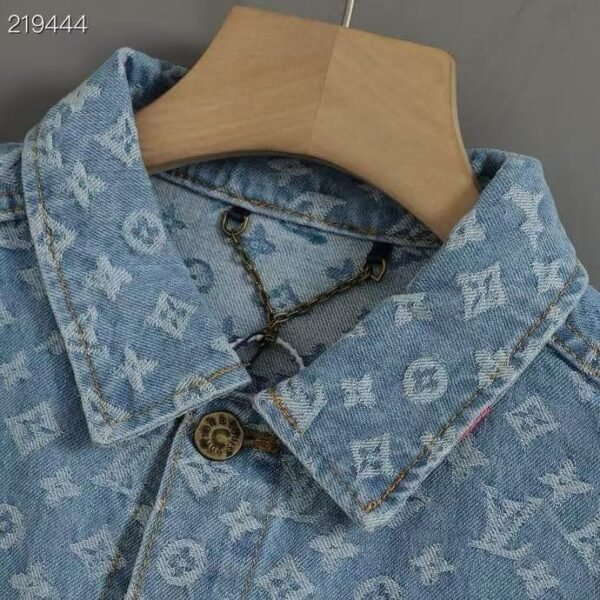 Tyler Collaboration Monogram Embroidered Denim Jacket - Image 6