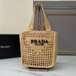 PRADA Raffia Mini Tote Bag - Image 6