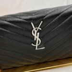 YSL classic cassandre chain wallet in grain de poudre leather - Image 7