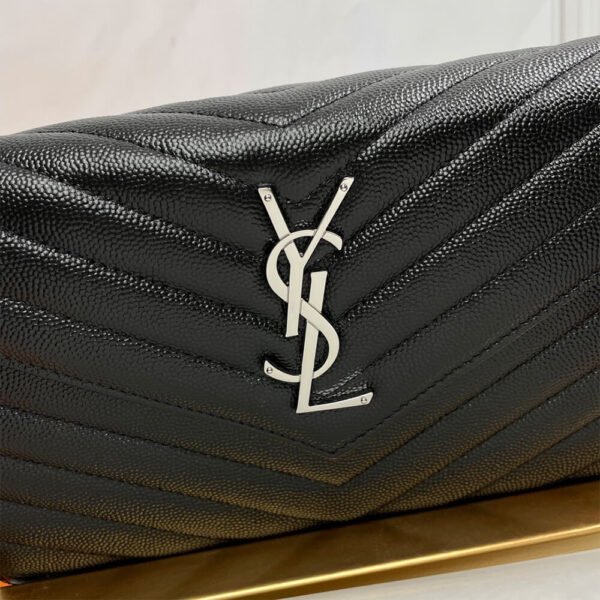 YSL classic cassandre chain wallet in grain de poudre leather - Image 7