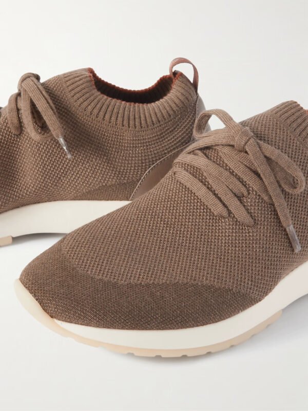 360 Flexy Walk Leather-Trimmed Wish® Wool Sneakers - Image 5