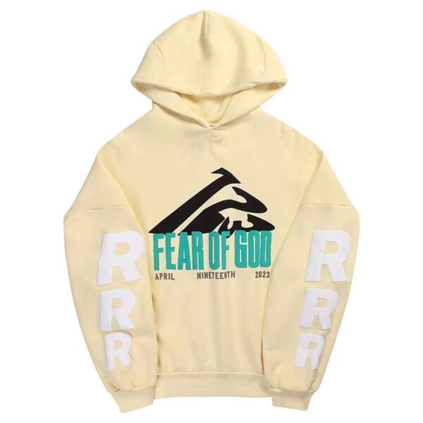 FO G X RRR123 washed and distressed Hoodies - Image 3