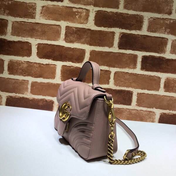 Gucci GG Marmont Mini Top Handle Bag - Image 4