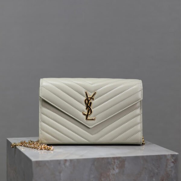 YSL cassandre chain wallet in lambskin - Image 3