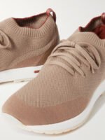 360 Flexy Leather-Trimmed Knitted Wish® Wool Sneakers - Image 10