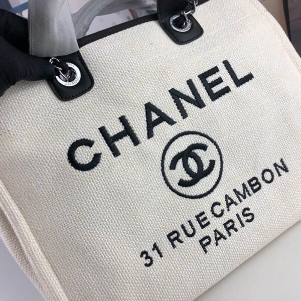 CHANEL Deauville Large Tote - Image 4